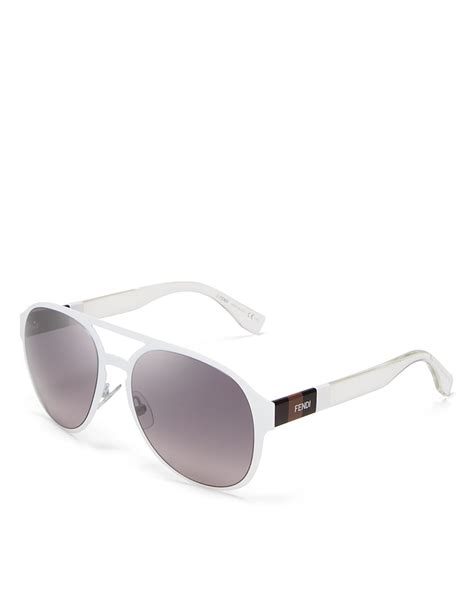 fendi white aviator sunglasses|fendi sunglasses sale women's.